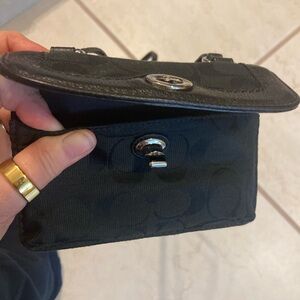 Coach Black Clutch Wristlet